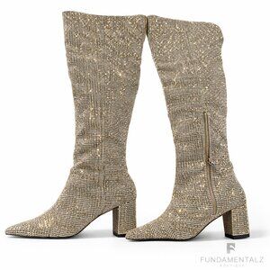 ✨ NEW Kurt Geiger London Burlington Over-the-Knee Crystal Boots Showstopper ✨